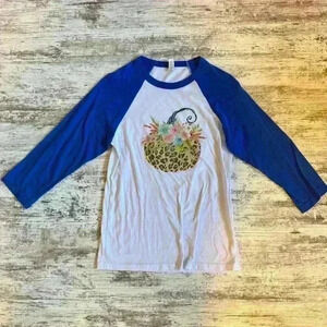 Canvas baseball t-shirt women’s fall shirt size‎ small